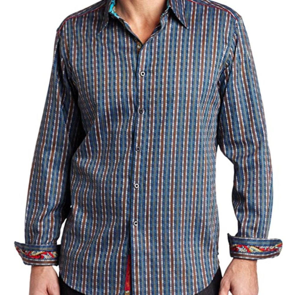 ROBERT GRAHAM XL mens stripe